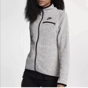 Nike summit fleece zip up heather gray